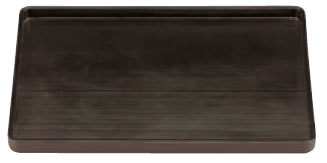 尺5寸長手千筋盆 溜【お盆】【和風盆】【料理盆】【会席盆】【懐石盆】【本漆盆】【木製盆】【トレイ】【トレー】【運び盆】【1-126-14】