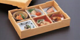 山海弁当(大)【松花堂弁当】【白木松花堂】【弁当箱】【木製】【盛器】【宴会に】【お祭りに】【新年会に】【忘年会に】【1-314-2】