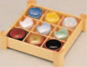 白木9点珍味【白木弁当】【白木盛器】【9つ仕切】【木製皿】【木皿】【盛器】【1-318-9】