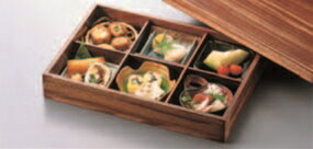 杉茶色尺3寸長手松花堂【松花堂弁当】【白木松花堂】【弁当箱】【木製】【盛器】【宴会に】【お祭りに】【新年会に】【忘年会に】【C-2-28】