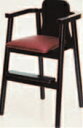 木製ハイチェアー 黒【代引き不可】【椅子】【イス】【子供イス】【子供用椅子】【A-2-52】