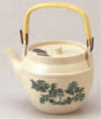 (大)志野 グリーン竹(1.8L)【急須】【お茶】【茶器】【茶道具】【旅館用品】【客室用品】【1-828-10】