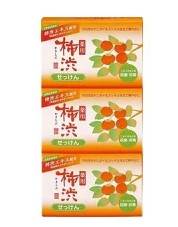 【新品】熊野油脂　四季折々　薬用　柿渋　石けん　3個パック 100g×3個 まとめ買い×36個セット