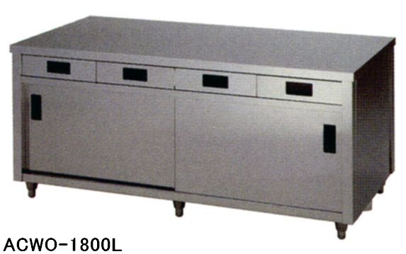 【新品】東製作所　キャビネット両面引出付 W1800*D900*H800 ACWO-1800L