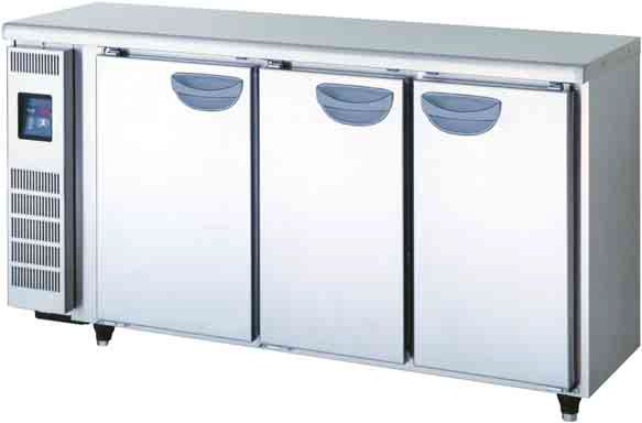 新品 福島工業(フクシマ)業務用横型冷蔵庫 超薄型 コールドテーブル幅1500×奥行450×高さ800(mm)LCU-150RX-E