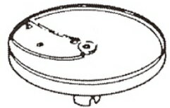 スライス盤(1枚刃) 8mm 野菜スライサー共通