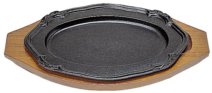 三和　ステーキ皿　花型F　30cm