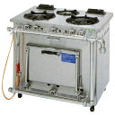 新品 タニコー ガスレンジ スタンダードシリーズバーナ3口+オーブン1室(幅900×奥行600×高さ800)S-TGR-90