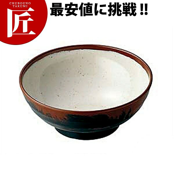 長次郎窯 そば丼（特大） 白 AN70W 【ctaa】 メラミン食器 給食用食器 食堂 幼稚園 保育園 学校 介護用 和食器 業務用メラミン食器 業務用プラスチック食器 割れない 軽い 軽量