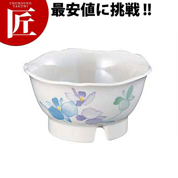 すみれ 花形 丸小鉢（小） VO-84 【ctss】 メラミン食器 給食用食器 食堂 幼稚園 保育園 学校 介護用 和食器 業務用メラミン食器 業務用プラスチック食器 割れない 軽い 軽量