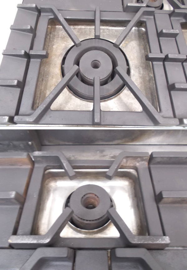 オザキ 5口ガスレンジ OZ2S-120R 1200×600×800 都市ガス 中古厨房/24L1225Z