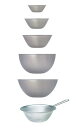 特価 柳宗理 ステンレスボール フルサイズ 5pcs ボウル5点 +パンチングストレーナー 手付き 23cm セット