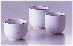 白山陶器 湯呑み 特価 送料無料 2個組 白山陶器 白磁千段 煎茶 7.7cm