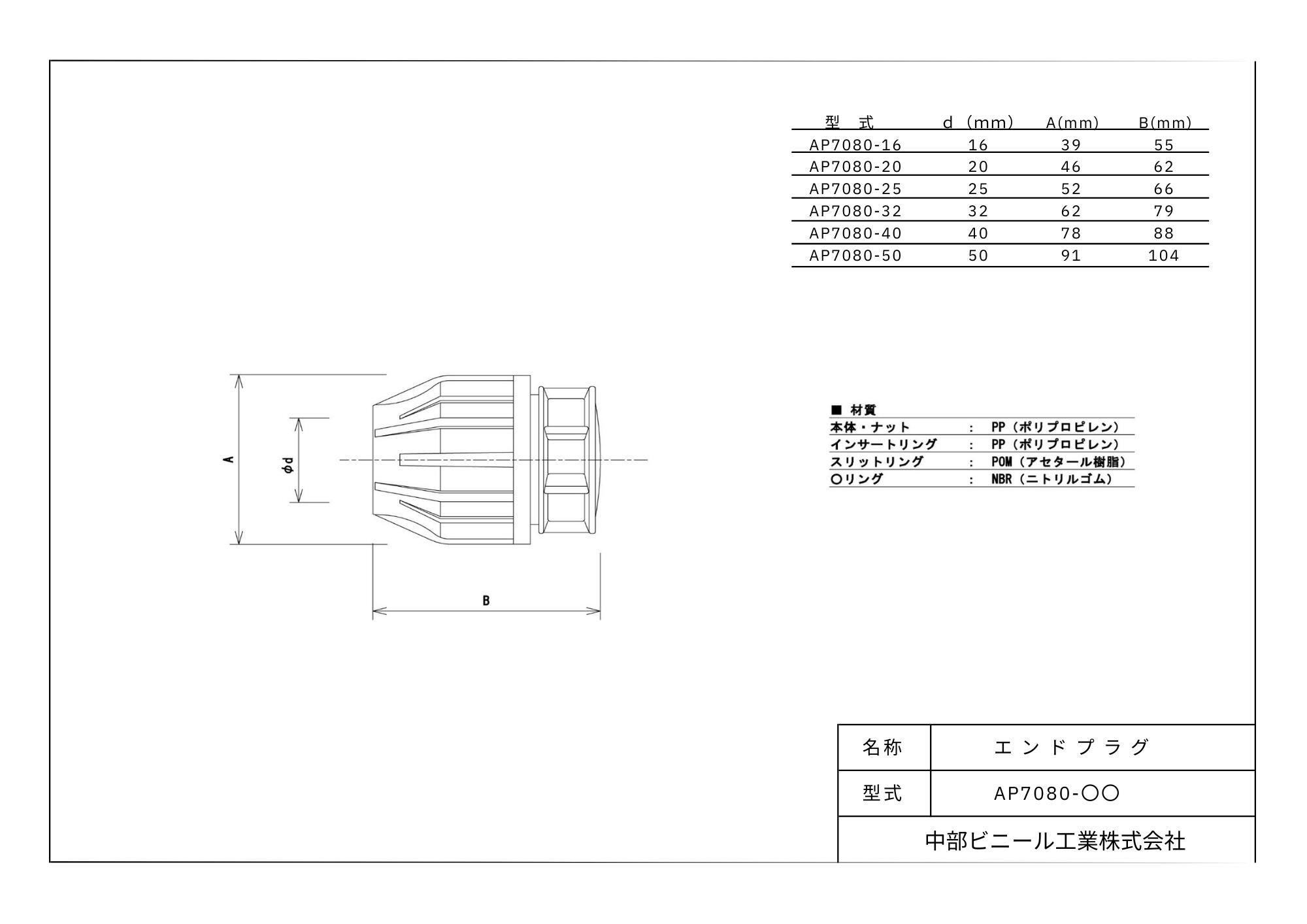 ポリエチレンパイプ 継手 エンドプラグ AP7080 ポリパイ ポリエチレン管 外径 16mm 20mm 25mm 32mm 40mm 50mm 潅水 パイプ 配管 農業 園芸 畑 ブラック 3
