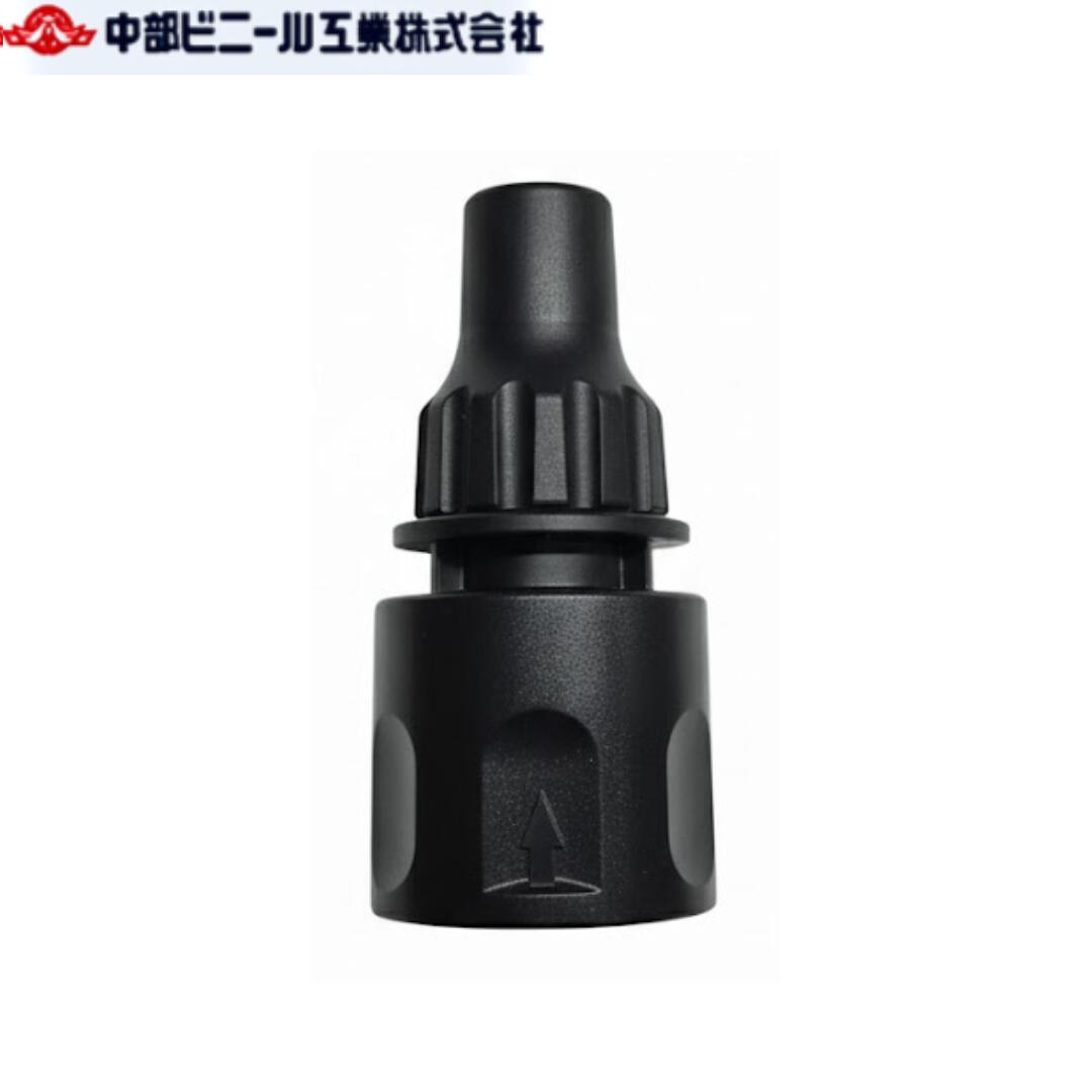 Rakuten - ミニ ホース コネクター ブラック アダプター ジョイント ホース YM24028 ジョイント 適合ホース 内径 7.5mm ～ 9mm 外径 12mm オスメス 延長 接続部品 散水 灌水 洗車 園芸 ガーデン ガーデニング 庭 プランター 農業 水まき
