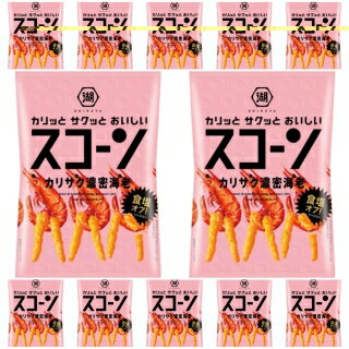 【12個セット】湖池屋 スコーン カリサク濃密海老(75g) 4901335509465のサムネイル