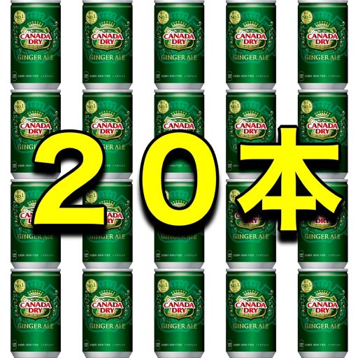 【送料無料】【カナダドライ ジンジャーエール】【20本】160ml×20本 160g×20本 160ml×20缶 160g×20缶 ミニ缶 炭酸飲料ドリンク 単品JAN4902102058759 コカコーラ CocaCola まとめ買い箱買い大人買い大人気非常食南海トラフ地震対策