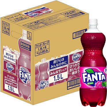 【送料無料】【1500ml×6本入】【1ケース】コカコーラ ファンタグレープ CocaCola FANTA GREPE 1.5L×6本入 ケースJAN4902102140812 単品JAN4902102140805 飲料 ドリンク コカ・コーラ まとめ買い 大量 お得