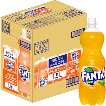 楽天中国卸問屋【送料無料】【1500ml×6本入】【1ケース】コカコーラ ファンタオレンジ CocaCola FANTA ORANGE 1.5L×6本入 ケースJAN4902102140836 単品JAN4902102140829 飲料 ドリンク コカ・コーラ まとめ買い 大量 お得