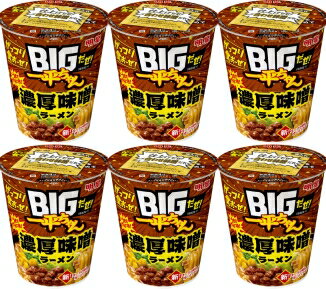【6個セット】明星 BIGだぜ!一平ちゃん 濃厚味噌ラーメン 97g 4902881458474