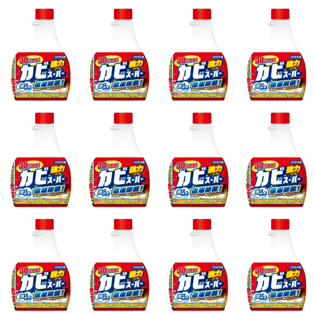 【12個】カビとりスーパーハイパワー 付替 増量 520ml 4978951050169