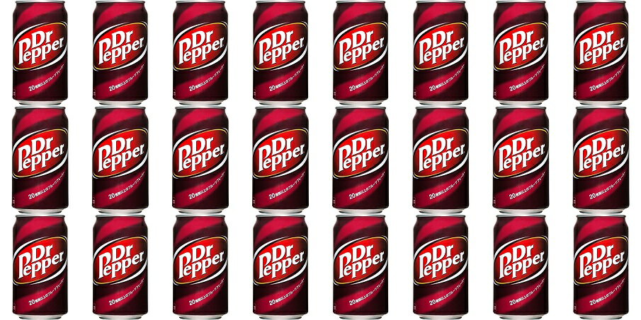 【送料無料】【350ml×24本】ドクターペッパー DrPepper 20種類以上のフルーツフレーバー 4902102030038 ※缶のデザイ…