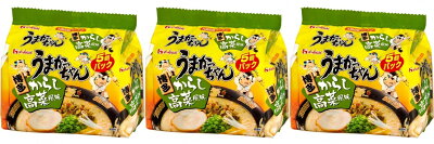 中国卸問屋 【送料無料】【3個セット】【5食パック】【博多からし】うまかっちゃん博多からし高菜風味 インスタントラーメンインスタント麺インスタント袋めん袋麺非常食防災即席ラーメン九州限定商品地域限定商品グルメ美味しいご当地ラーメン HOUSE食品ハウス食品夜食レア豚骨辛子