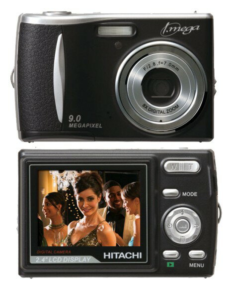 HITACHI　デジタルカメラ デジカメ i.mega HDC-901 ◇CMOSイメージセンサーを採用◇ 900万画素/デジタル8倍ズームのサムネイル