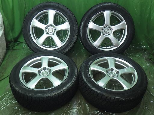 【中古】235/55R18 ハリアー ZINA 18インチ ブリヂストン ブリザックDM-V3