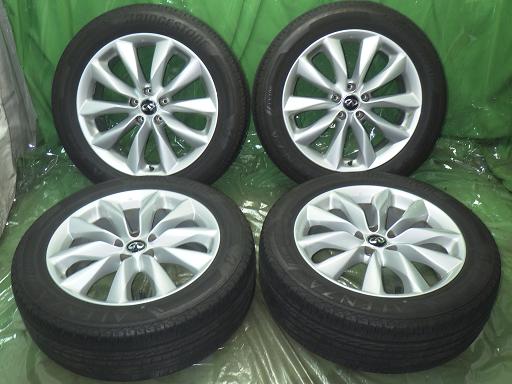 【中古】BRIDGESTONE 24年 インフィニティQX50純正 19インチ ブリヂストン アレンザ