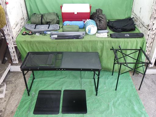 【中古】キャンプ用品 テーブル 寝袋 テント等 セット chuko-parts-21095309 中古パーツのハセガワ パッケージ画像