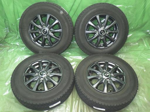 【中古】YOKOHAMA スタッドレス 12インチ アルミ ヨコハマ アイスガードiG91