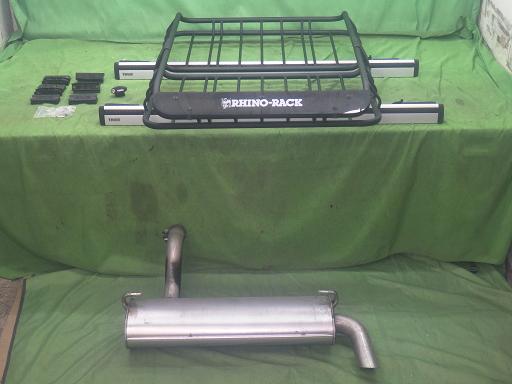 【中古】ラングラー ルーフラック マフラー セット