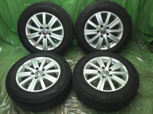 【中古】DUNLOP フォルクスワーゲン純正 15インチ ダンロップ EC202