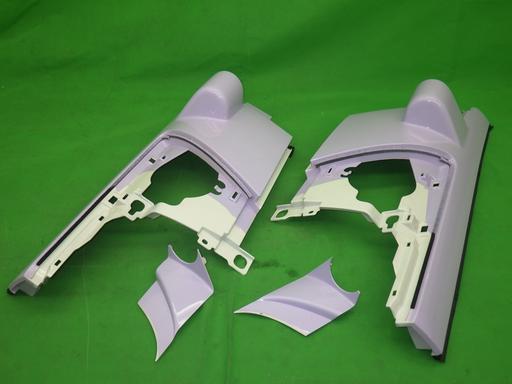 【中古】イスズ純正コーナーパネル左右 紫