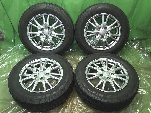 【中古】KENDA スタッドレス 20年製 weds VELVA 15インチ ケンダ アイステックネオ