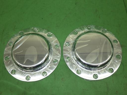 【未使用】デコトラ カジヤ メッキ リアハブカバー 2枚