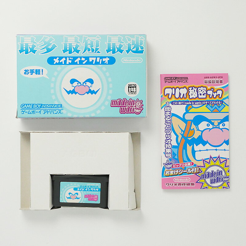 レトロゲーム（ゲームボーイアドバンス）【箱説あり】メイドインワリオ【中古】良い−RE0003453