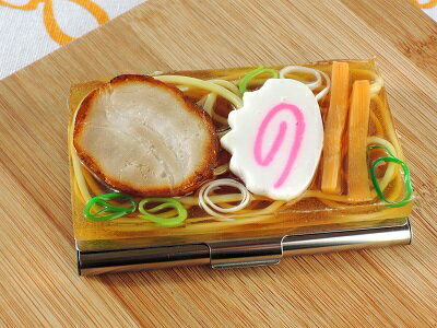 名刺ケース カードケース ラーメン　　食品サンプル グッズ　ハンドメイド