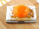 名刺ケース カードケース 卵かけご飯【送料無料】 食品サンプル グッズ ハンドメイド
