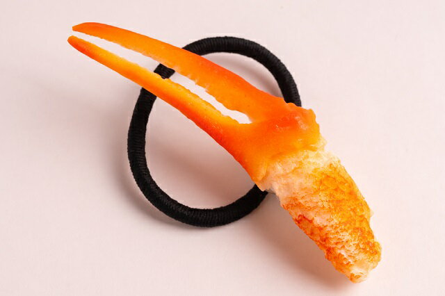 ヘアゴム ヘアアクセサリー カニ爪 食品サンプル グッズ ハンドメイド