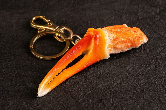 キーリング（キーホルダー） カニ爪 魚介類　食品サンプル グッズ　ハンドメイド