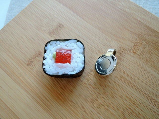 ゴルフマーカー 鉄火巻 ハンドメイド コンペ 景品 食品サンプル グッズ