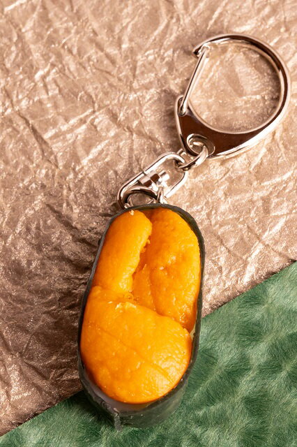 キーホルダー お寿司 ウニ軍艦　食品サンプル グッズ　ハンドメイドのサムネイル