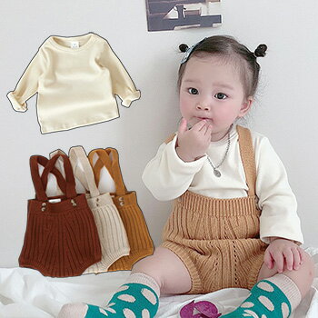ニット+ブルマ2点セット/サスペンダー付きブルマ2点セット/ベビー服/Tシャツとブルマ2点セット/ショートパンツ/オーバーオール/サロペット/赤ちゃん/出産祝い【子供服/キッズ/韓国子供服/子ども服/CHUMCHUM/チャムチャム】【80/90】