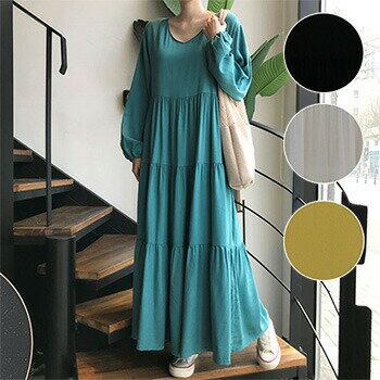 【即納】【MOM】ルーズフィットマキシワンピース/マキシワンピース/MAXワンピース/フレア/フリル/ティアードワンピース/Aライン/長袖/マキシ【子供服/キッズ/韓国子供服/子ども服/COCORIA/ココリア】【ママサイズ】 【即納】【MOM】ルーズフィットマキシワンピース/マキシワンピース/MAXワンピース/フレア/フリル/ティアードワンピース/Aライン/長袖/マキシ【子供服/キッズ/韓国子供服/子ども服/COCORIA/ココリア】【ママサイズ】