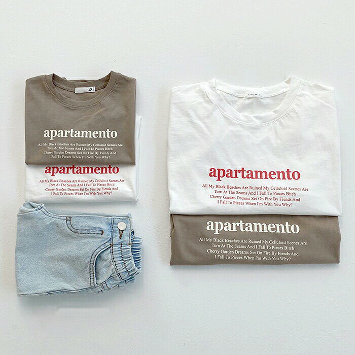 【即納】レタリングTシャツ/半袖/Tシャツ/ラウンドネック/ベーシック/夏/女の子/男...
