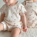 【即納】【KIDS】Lilac Top + Bottom SET 室内着 半袖上下セット ルームウェア 綿 イージールック キッズ服 通園ルック 通学ルック【子供服/キッズ/韓国子供服/子ども服/COCORIA/ココリア】