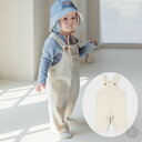 【BABY/KIDS】コーデュロイ オーバーオール サスペンダー パンツ サロンペット ベビー ロングパンツ イージーパンツ 無地 シンプル ナチュラル 冬 ボトム 男の子 女の子 男児 女児 韓国 ベビー服 子供服 韓国子供服 韓国ベビー服 韓国服 こども服 子ども服 【暖か】