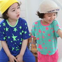 【即納】星屑半袖モモンガTシャツ 【子供服 キッズ 韓国子供服 子ども服 子供 COCORIA ココリア】【90/100/110/120/130/140/150/160】